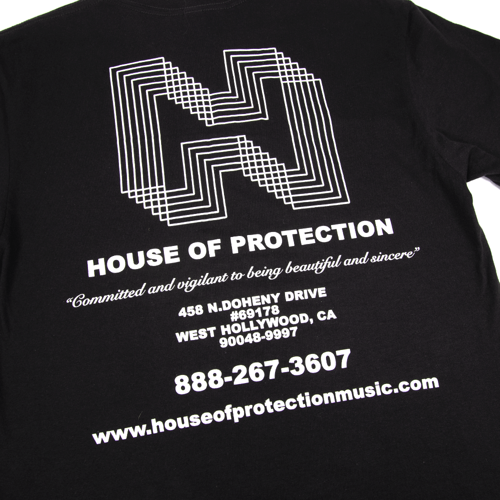 House Of Protection Logo Tee - Black
