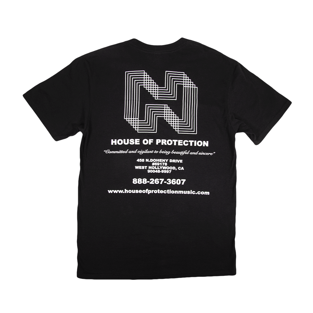 House Of Protection Logo Tee - Black